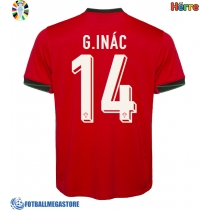 Fotballdrakt Herre Portugal Goncalo Inacio #14 Hjemmedrakt EM 2024 Kortermet